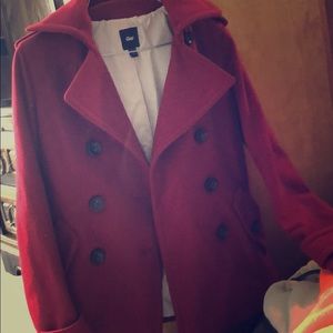 Red Gap pea coat
